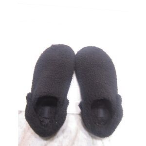 Crocs Black Fluffy Classic Cozy Slippers Size M6/W8